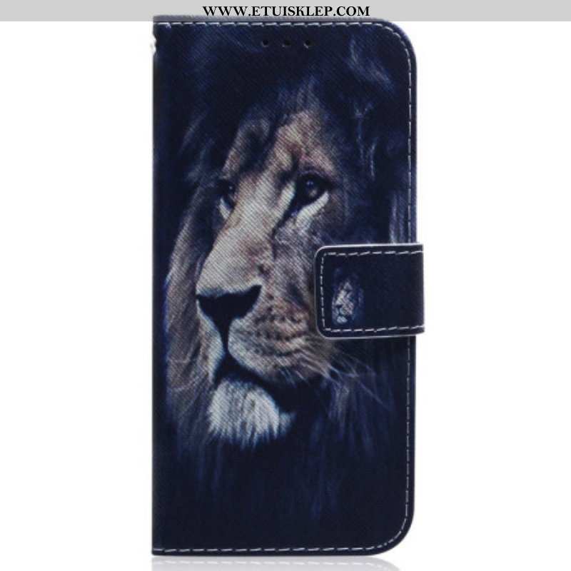 Etui Folio do Realme C35 Nocny Lew